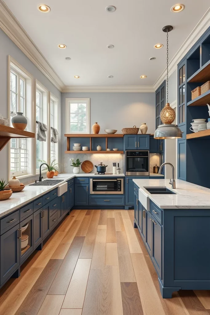 55 Blue Kitchen Cabinet Color Ideas for a Beautiful and Stylish Kitchen