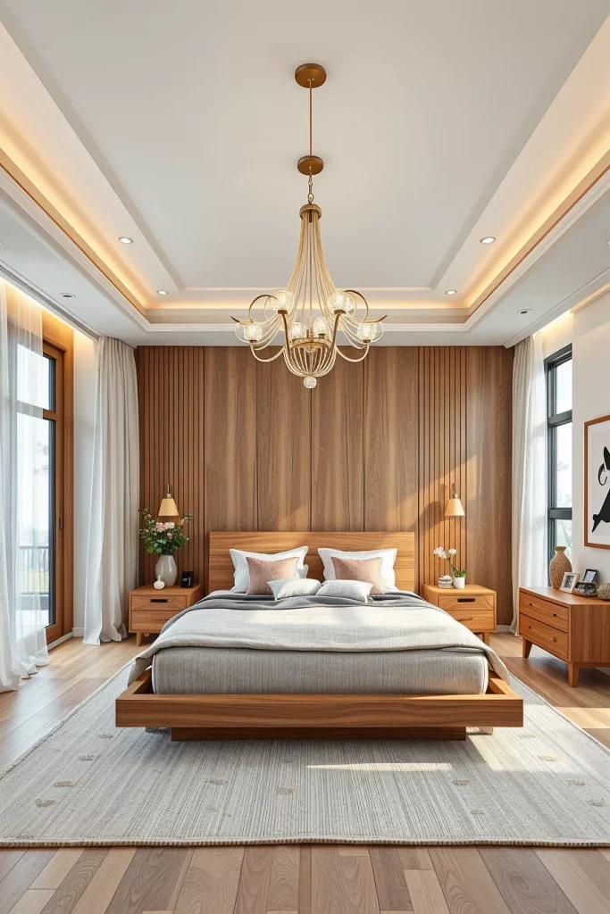 54 White And Wood Tone Bedroom Ideas For A Warm And Modern Retreat