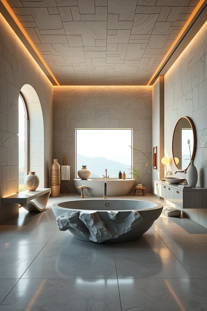 58 Sculptural And Artistic Modern Bathroom Ideas For A Gallery-Inspired Home