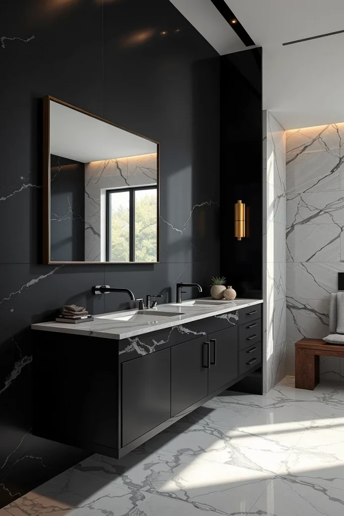 60 Luxury Black Bathroom Styling Ideas For A Sophisticated And Elegant Space