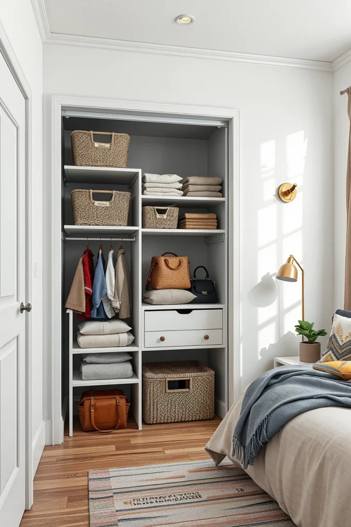 57 Small Bedroom Closet Organization Solutions To Maximize Every Inch Of Space