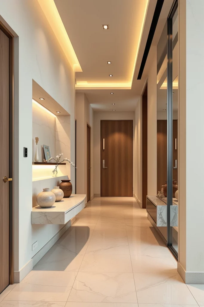 54 Minimalist Hallway Interior Design Ideas For A Stylish And Sculptural Entryway