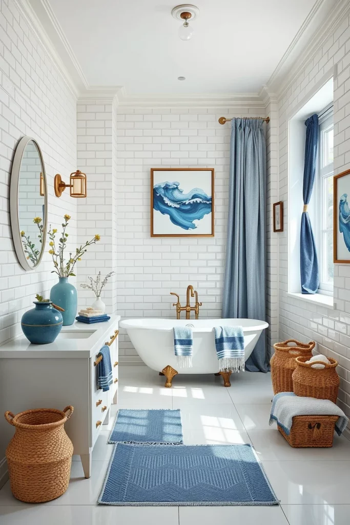 59 Blue And White Bathroom Decor Ideas For A Stylish And Timeless Space