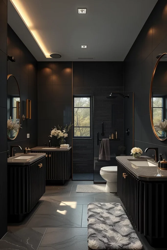 60 Luxury Black Bathroom Styling Ideas For A Sophisticated And Elegant Space