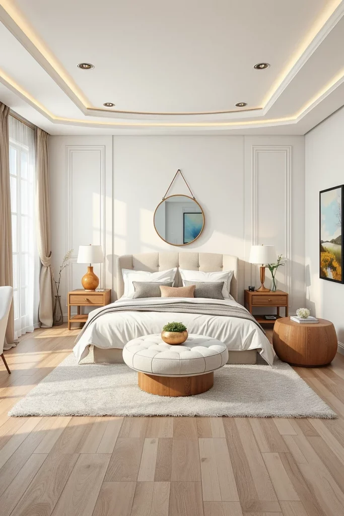 54 White And Wood Tone Bedroom Ideas For A Warm And Modern Retreat