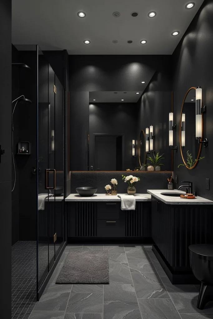 60 Luxury Black Bathroom Styling Ideas For A Sophisticated And Elegant Space
