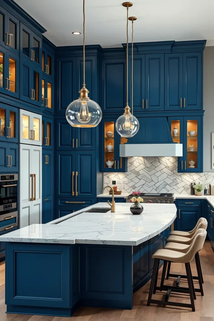 55 Blue Kitchen Cabinet Color Ideas for a Beautiful and Stylish Kitchen