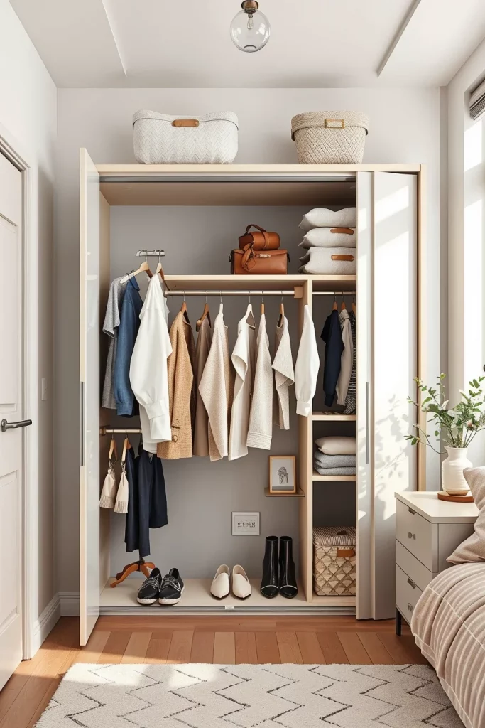 57 Small Bedroom Closet Organization Solutions To Maximize Every Inch Of Space
