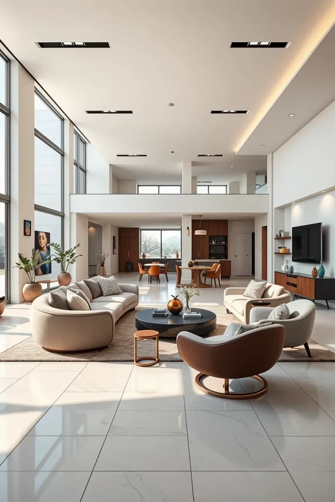 60 Sculptural And Artistic Modern Living Room Ideas For A Gallery-Inspired Home