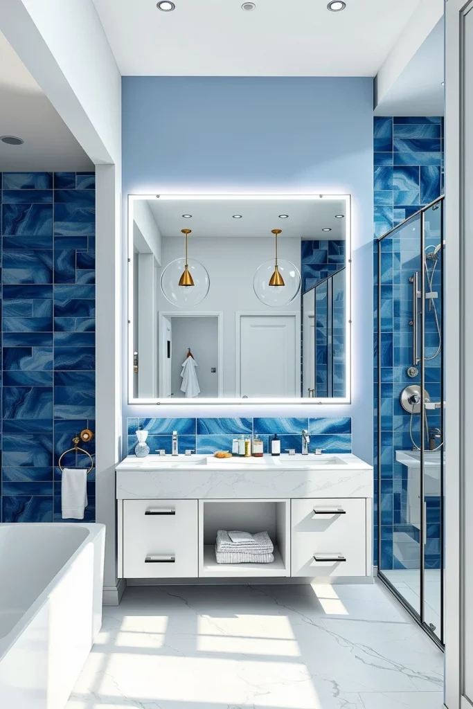 59 Blue And White Bathroom Decor Ideas For A Stylish And Timeless Space