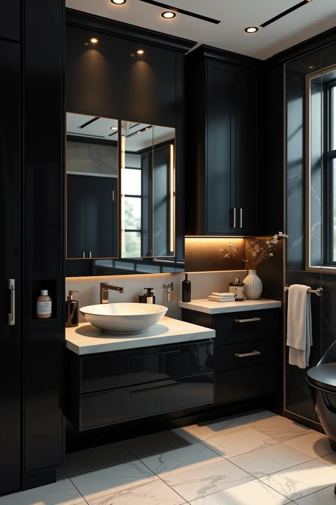 60 Luxury Black Bathroom Styling Ideas For A Sophisticated And Elegant Space