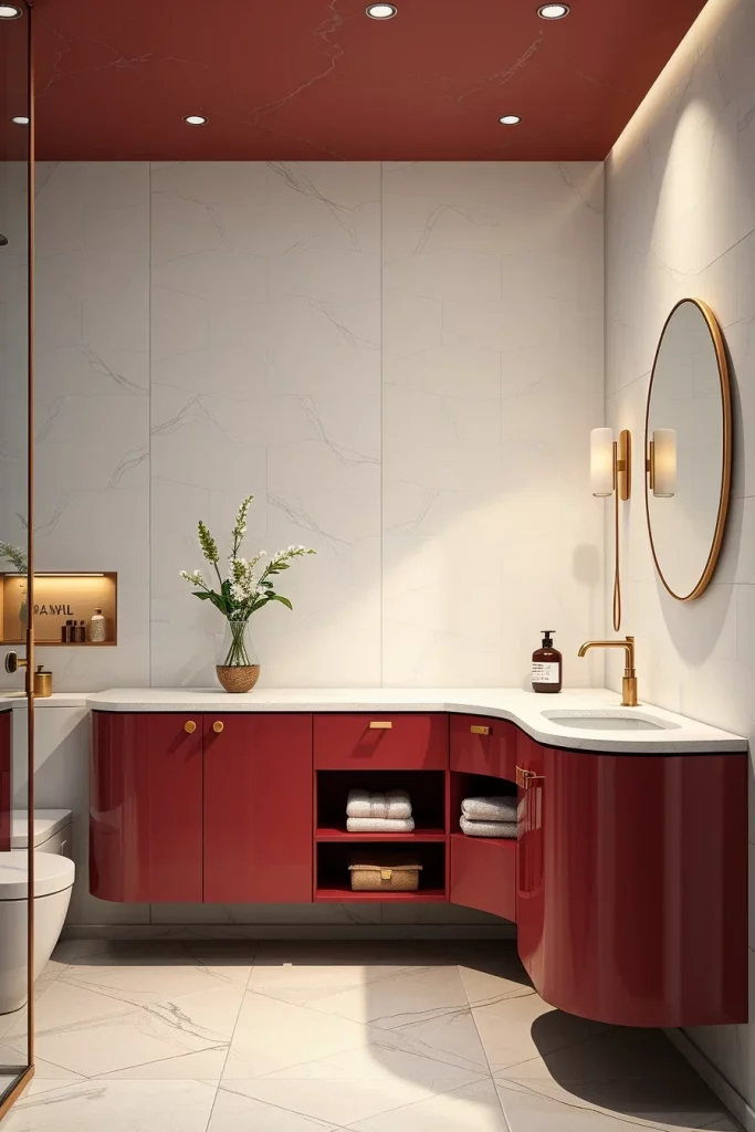 50 Modern Amaranth Bathroom Interior Design Ideas That Redefine Contemporary Style