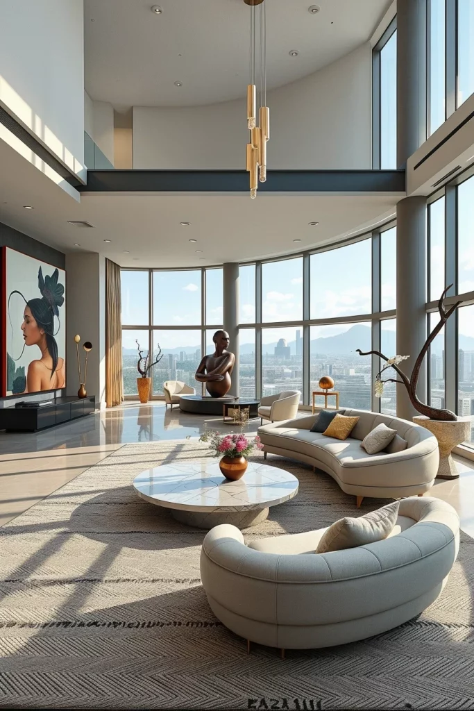 55 Luxury Penthouse Living Room Ideas For Sophisticated Modern Interiors
