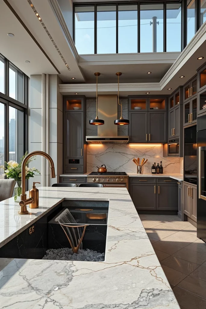 55 Luxury Penthouse Kitchen Ideas For A Sophisticated Modern Home