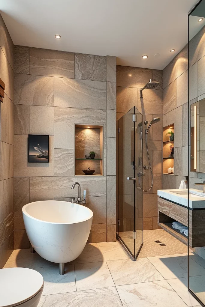 59 Textured Stone Bathroom Ideas For A Stylish And Timeless Space