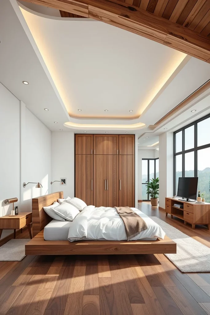54 White And Wood Tone Bedroom Ideas For A Warm And Modern Retreat