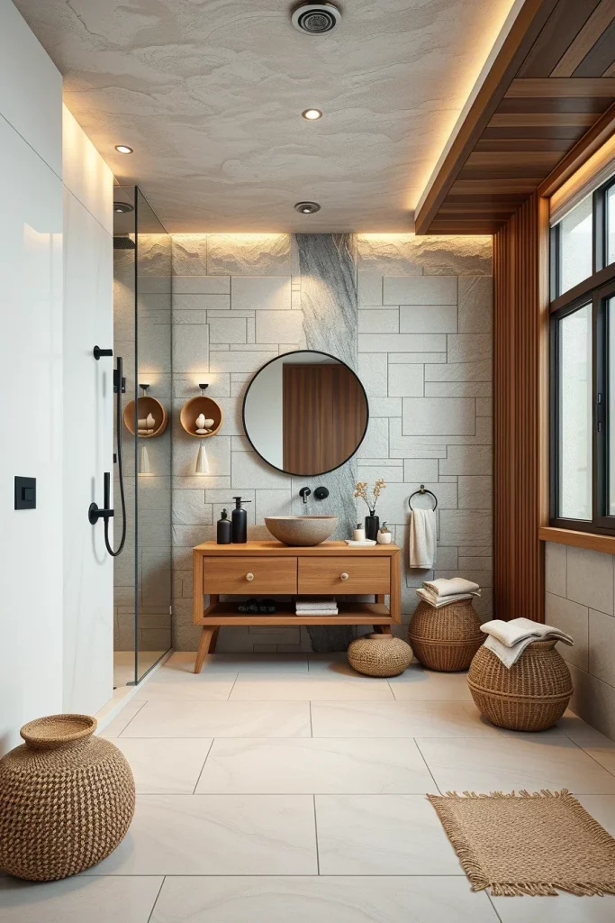 58 Japandi Bathroom Ideas To Create A Calm And Timeless Space