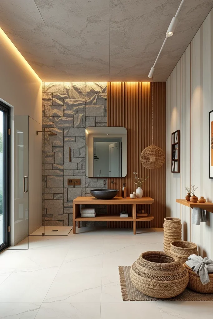 58 Japandi Bathroom Ideas To Create A Calm And Timeless Space