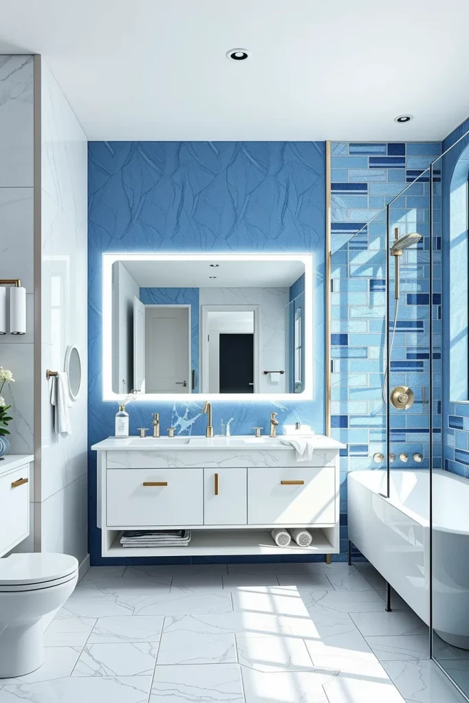 59 Blue And White Bathroom Decor Ideas For A Stylish And Timeless Space