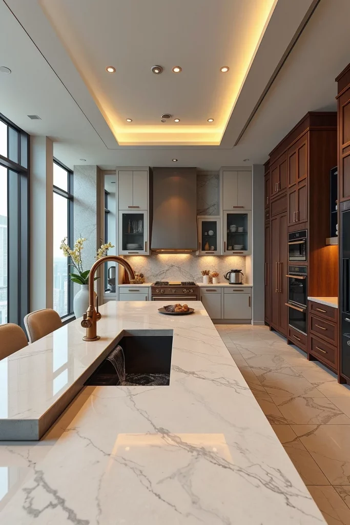 55 Luxury Penthouse Kitchen Ideas For A Sophisticated Modern Home