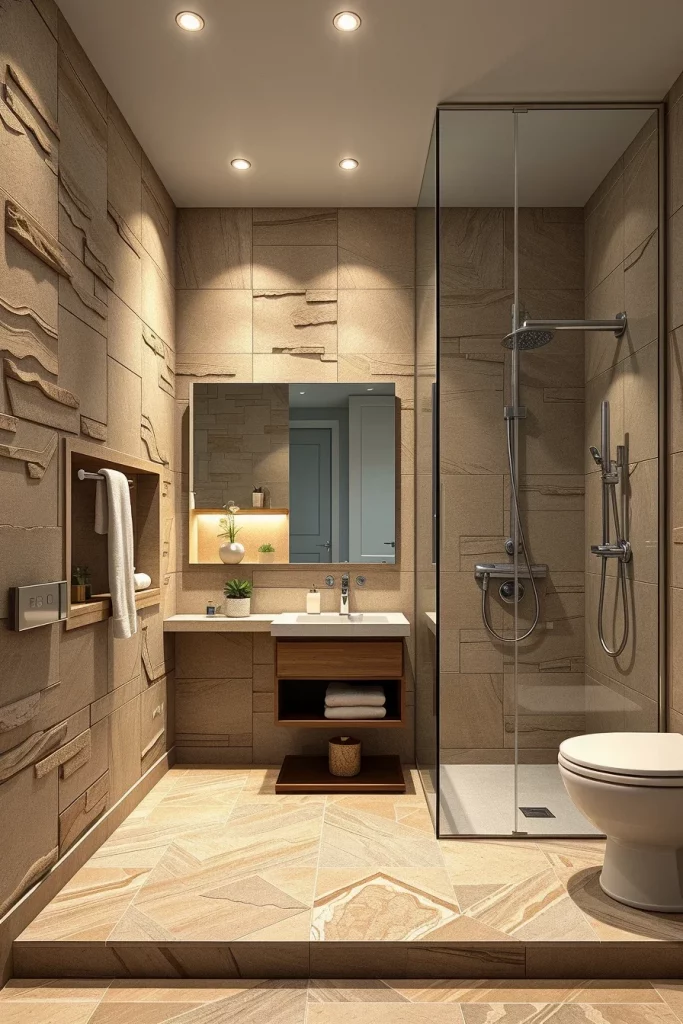 59 Textured Stone Bathroom Ideas For A Stylish And Timeless Space