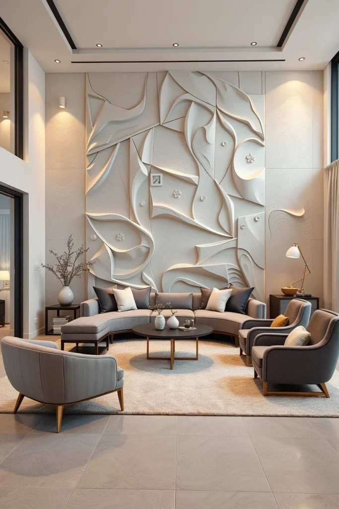 60 Sculptural And Artistic Modern Living Room Ideas For A Gallery-Inspired Home