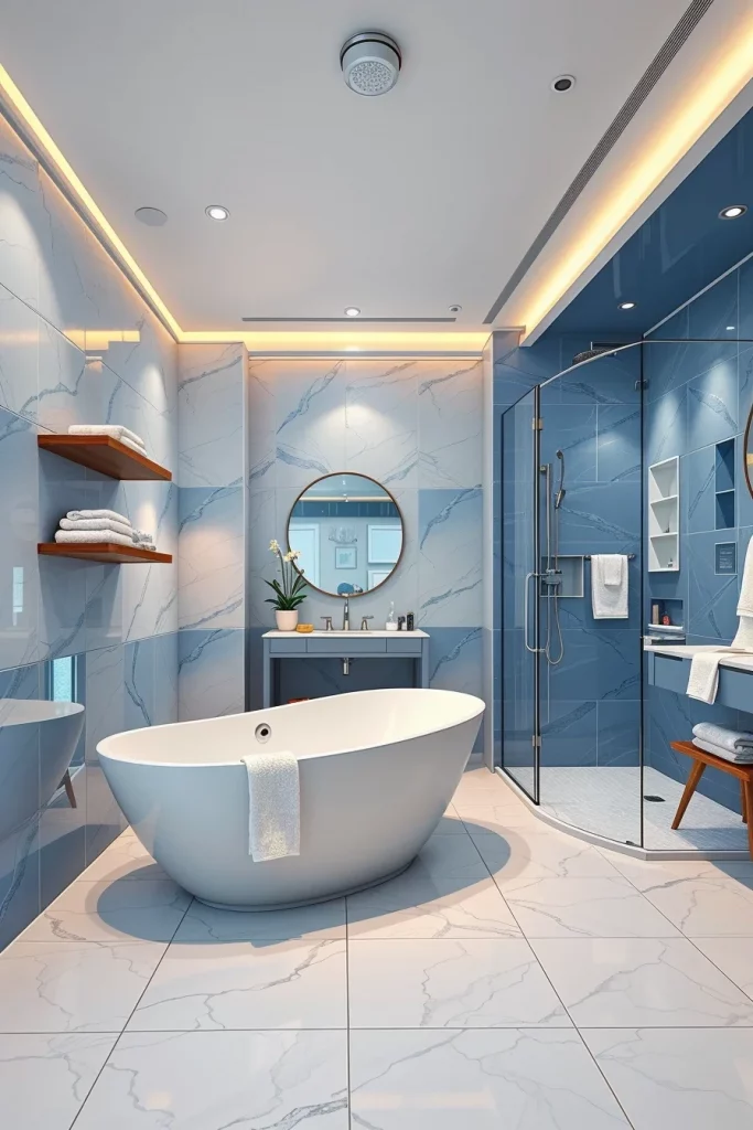 59 Blue And White Bathroom Decor Ideas For A Stylish And Timeless Space