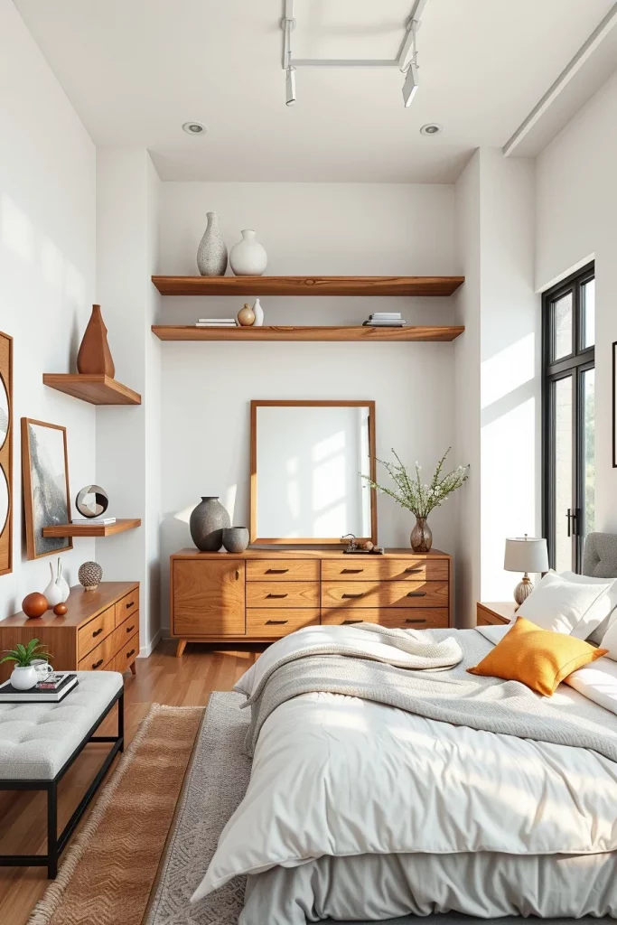 54 White And Wood Tone Bedroom Ideas For A Warm And Modern Retreat