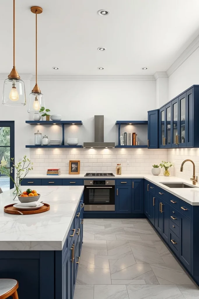 54 Blue White Kitchen Layout Inspiration Ideas For A Stylish And Timeless Home