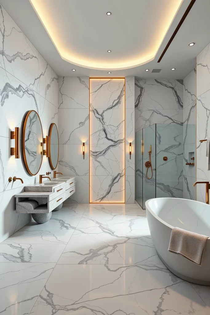 58 Sculptural And Artistic Modern Bathroom Ideas For A Gallery-Inspired Home