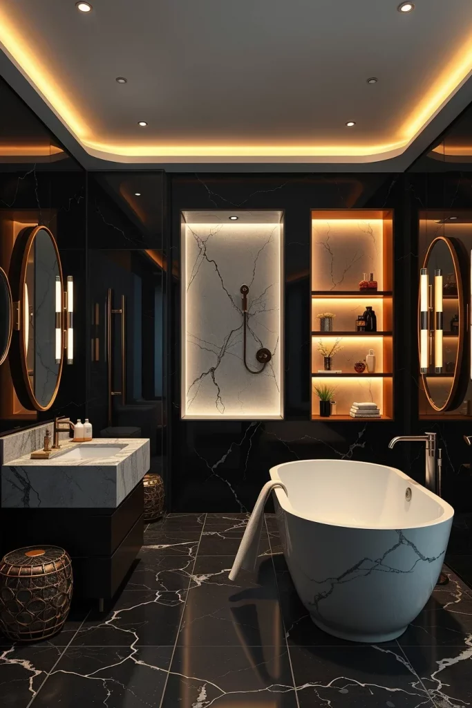 60 Luxury Black Bathroom Styling Ideas For A Sophisticated And Elegant Space