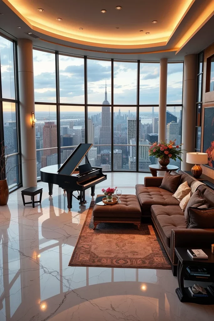 55 Luxury Penthouse Living Room Ideas For Sophisticated Modern Interiors