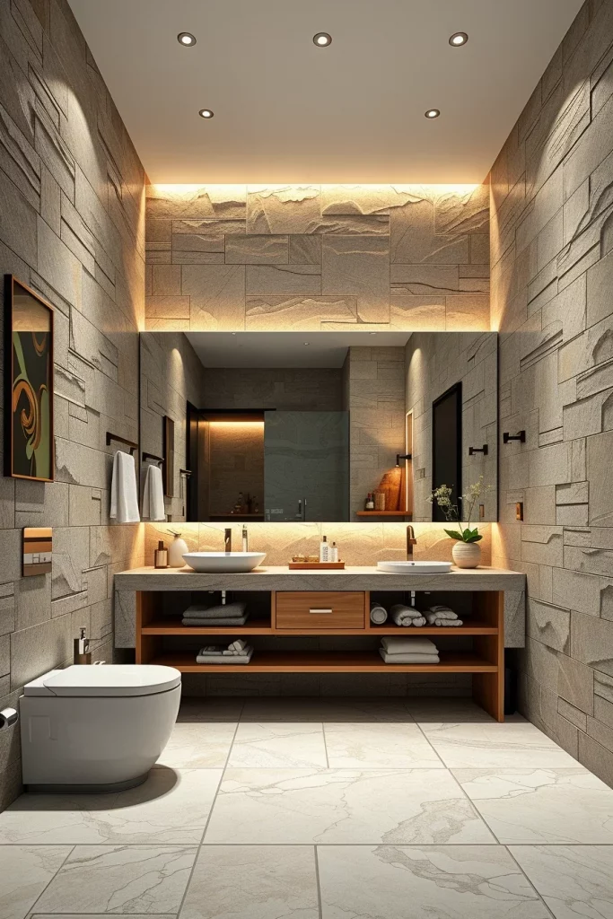 59 Textured Stone Bathroom Ideas For A Stylish And Timeless Space