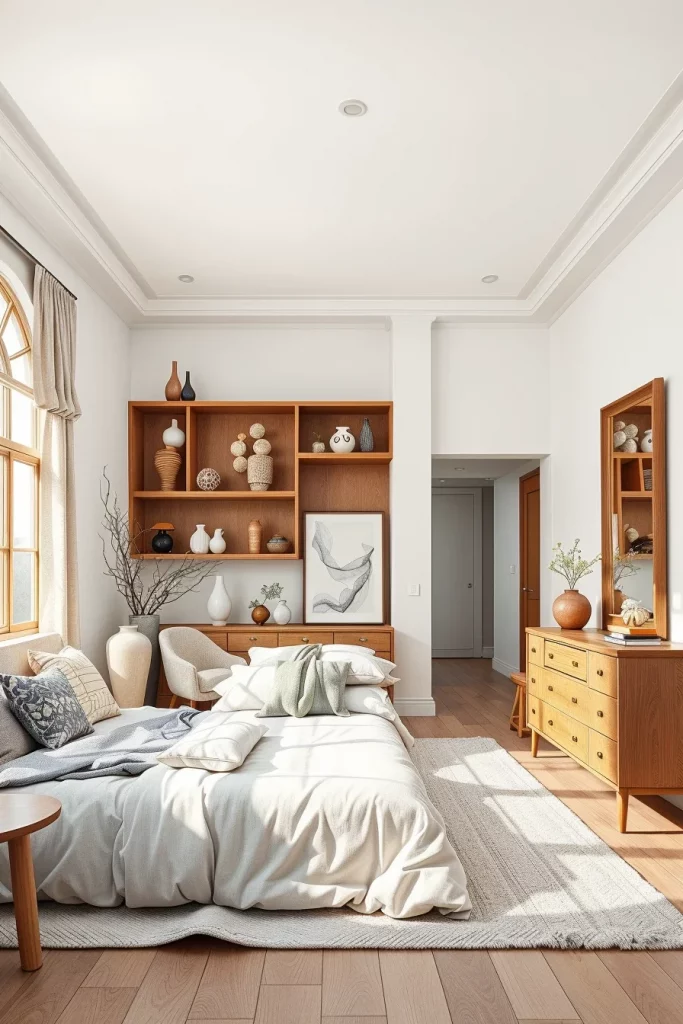 54 White And Wood Tone Bedroom Ideas For A Warm And Modern Retreat