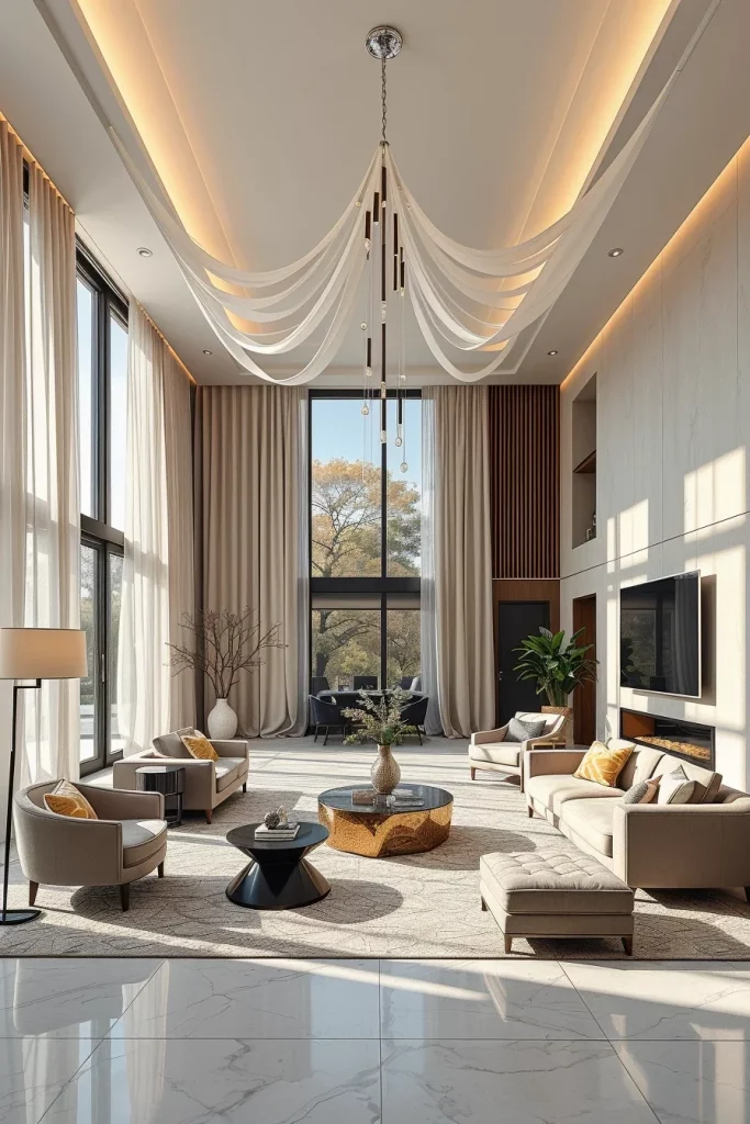 60 Sculptural And Artistic Modern Living Room Ideas For A Gallery-Inspired Home