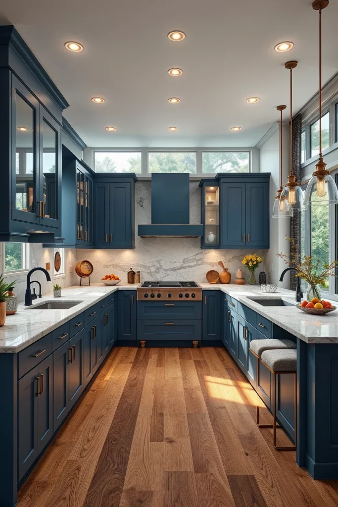 55 Blue Kitchen Cabinet Color Ideas for a Beautiful and Stylish Kitchen