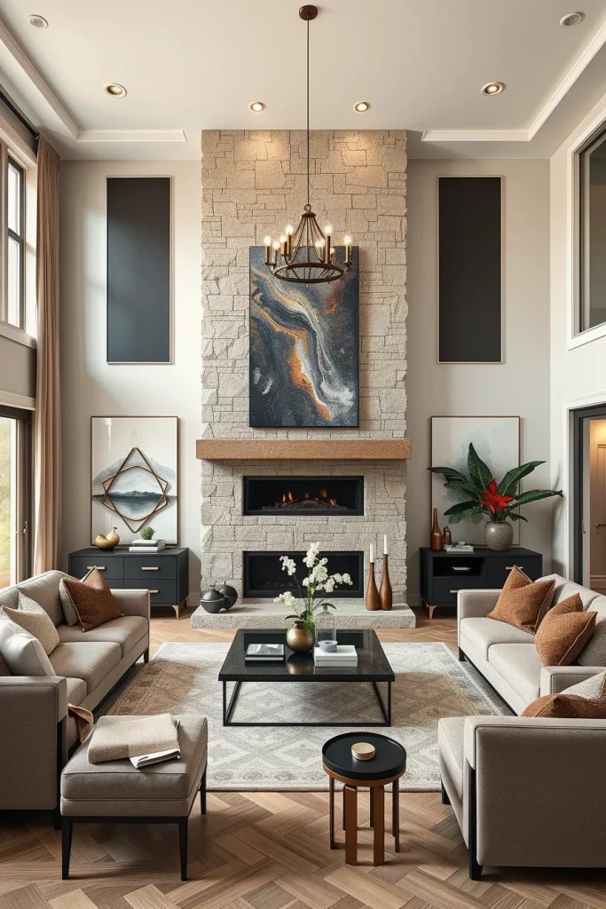 56 Statement Fireplace Living Room Ideas To Create A Stunning Focal Point