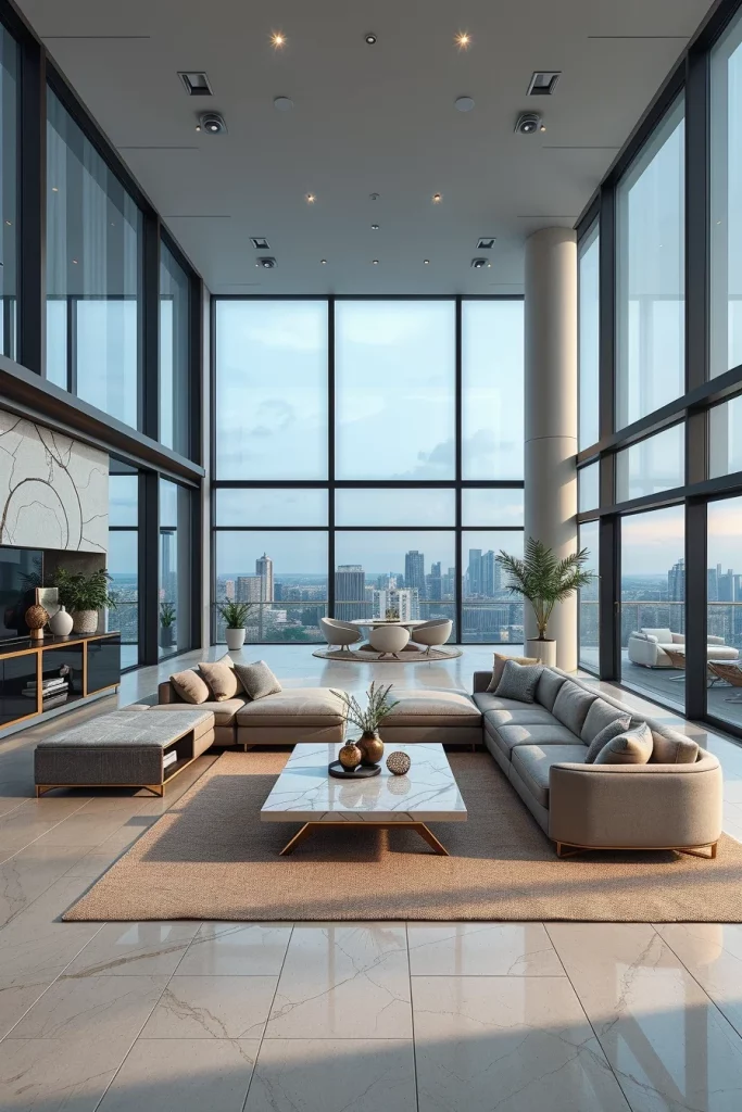 55 Luxury Penthouse Living Room Ideas For Sophisticated Modern Interiors