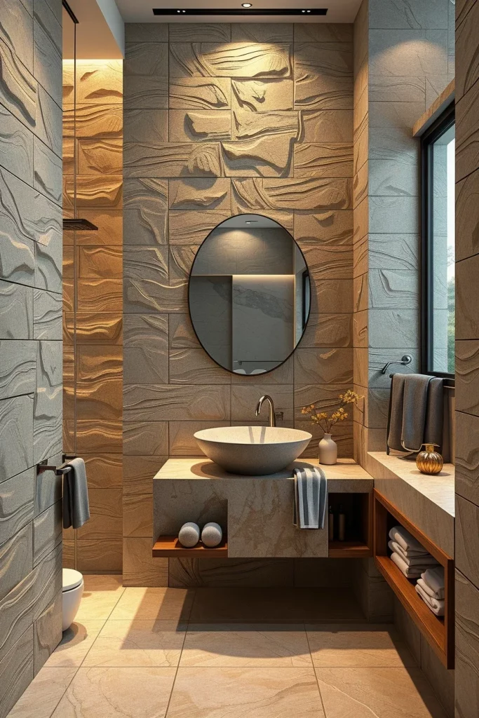 59 Textured Stone Bathroom Ideas For A Stylish And Timeless Space