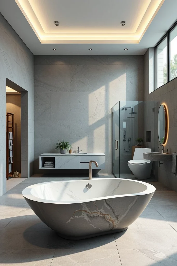 58 Sculptural And Artistic Modern Bathroom Ideas For A Gallery-Inspired Home