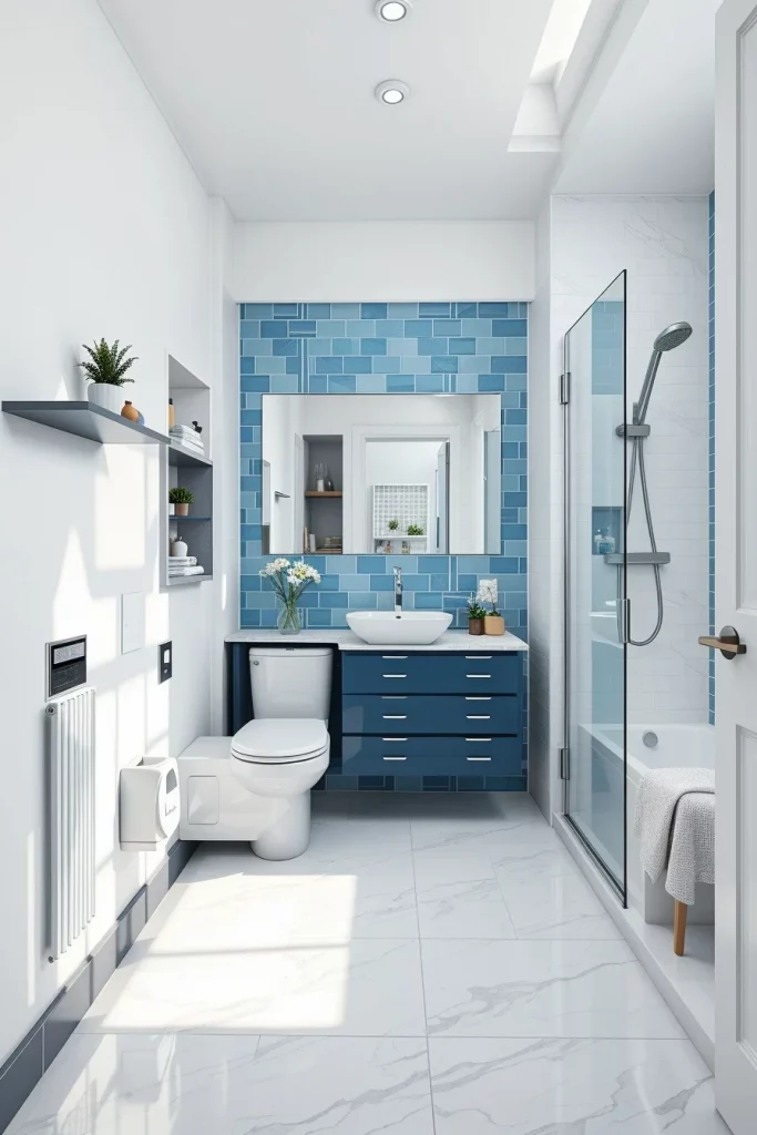 59 Blue And White Bathroom Decor Ideas For A Stylish And Timeless Space