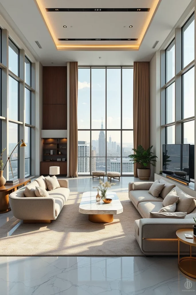 55 Luxury Penthouse Living Room Ideas For Sophisticated Modern Interiors