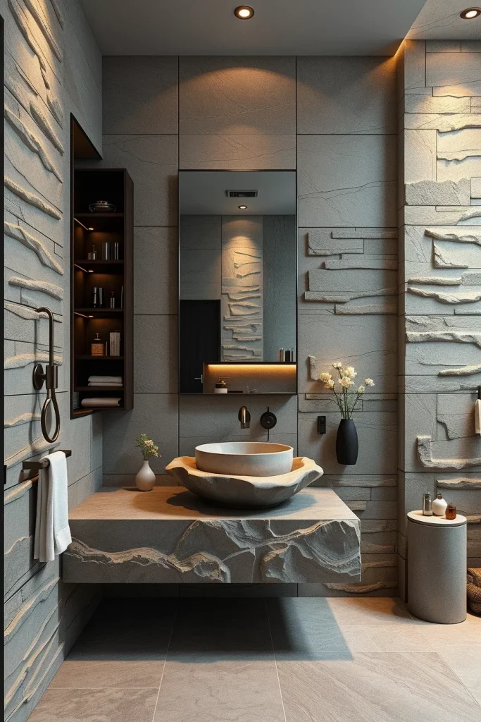 59 Textured Stone Bathroom Ideas For A Stylish And Timeless Space