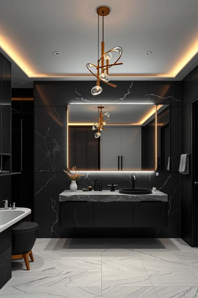 60 Luxury Black Bathroom Styling Ideas For A Sophisticated And Elegant Space