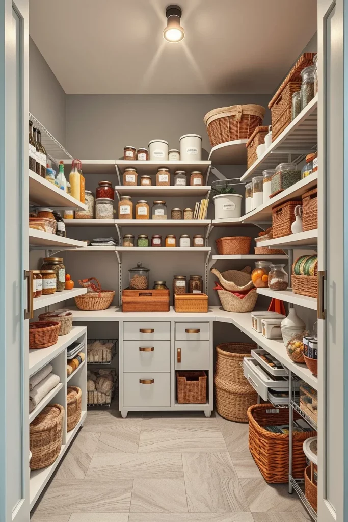 58 Modern Small Pantry Design Ideas To Maximize Style And Storage
