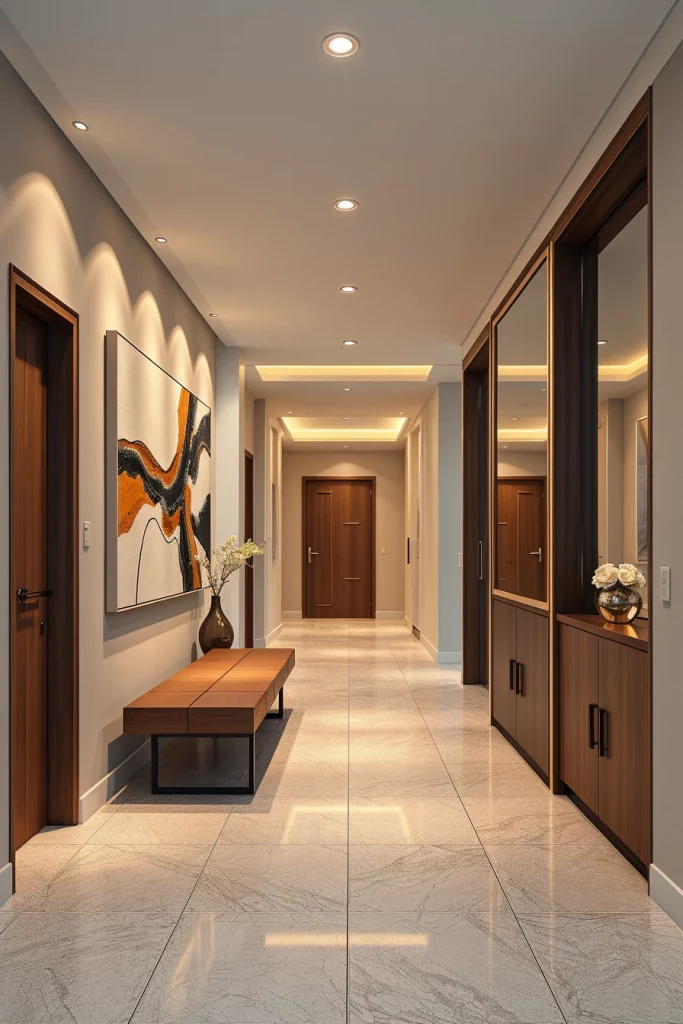 54 Minimalist Hallway Interior Design Ideas For A Stylish And Sculptural Entryway