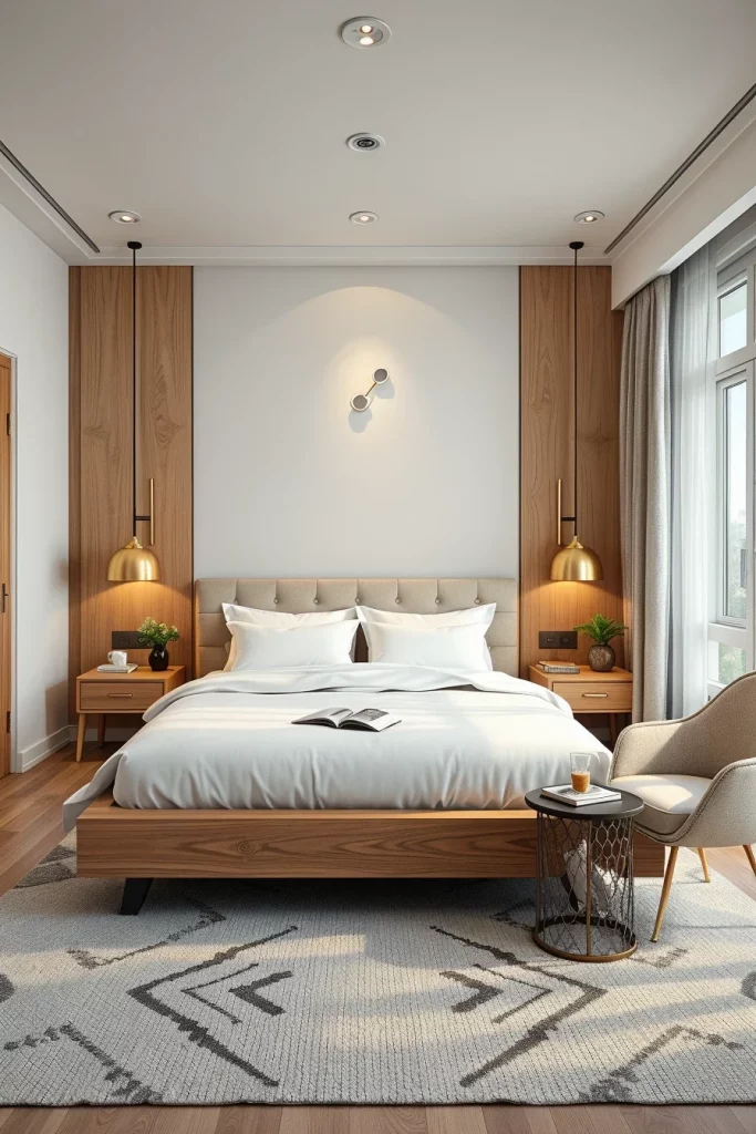 54 White And Wood Tone Bedroom Ideas For A Warm And Modern Retreat
