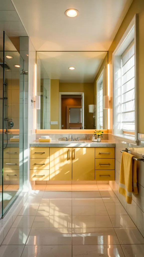 60 Yellow Bathroom Decor Styling Ideas To Brighten Your Bathroom With Style