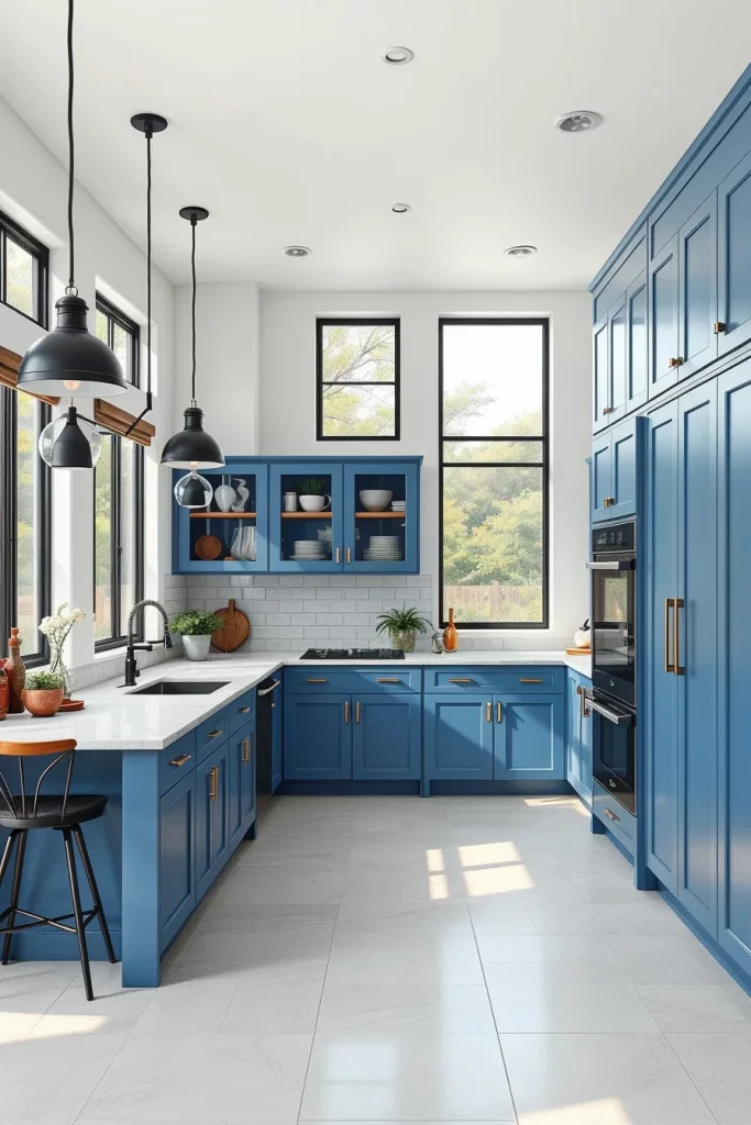 55 Blue Kitchen Cabinet Color Ideas for a Beautiful and Stylish Kitchen