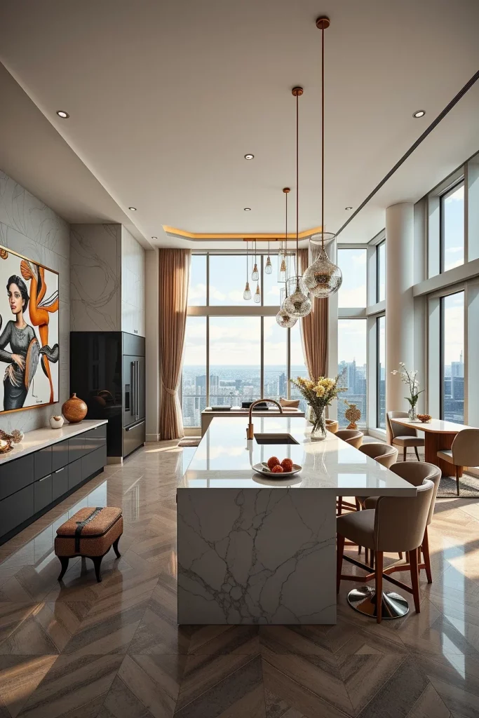 55 Luxury Penthouse Kitchen Ideas For A Sophisticated Modern Home